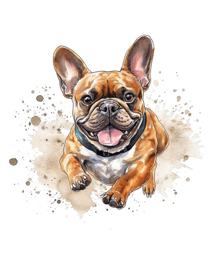 Adesivi auto bulldog francese - auto,