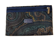 BORSELLO ETRO PROFUMI POCHETTE UNISEX IN TELA LEATHER HAND BAG