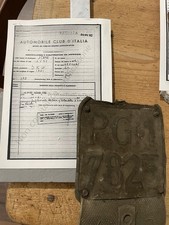 Targa Moto Dkw Del 1951 Da Collezione 