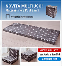 MATERASSO PIEGHEVOLE Adulti Bambini (NUOVO +Borsa) Casa Campeggio Camper Futon !