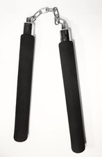 NUNCHAKU MORBIDO GOMMAPIUMA ALLENAMENTO arti marziali kung fu wushu nunchuk soft
