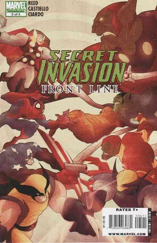 Secret invasion front line 5 - line, n.5