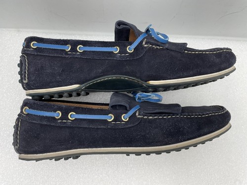 Mocassino pelle blu - mocassino,