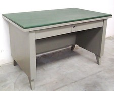 ECCEZIONALE SCRIVANIA METALLICA ANNI '50