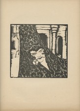 FRANCESCO NONNI CARMEN XILOGRAFIA ORIGINALE LIBERTY DECò