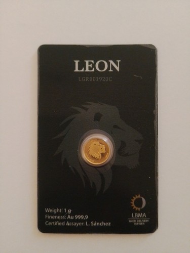 León gramo oro 999 9 - oro, 999.9