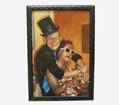 Quadro ritratto olio post - ritratto,