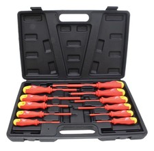 Set Cacciaviti Isolati Giraviti Croce Taglio Elettricista Impugnatura Gomma 11pz