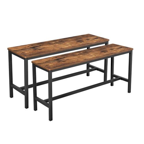 Set panche tavolo rustico - panche, da