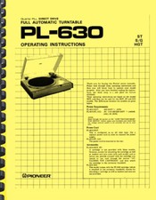 Pioneer PL-630 PL630