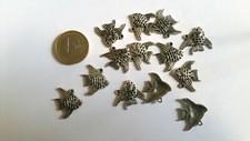 Lot de 16 Pendentif Poisson en métal