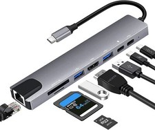 Hub USB C 8 in 1, Adattatore