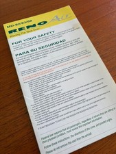 Reno Air MD-80 safety card
