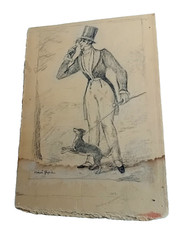 BEAU DESSIN AU CRAYON signé