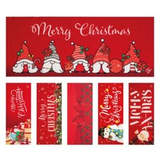 OLIVO.shop - CHRISTMAS HOME SCALINO Tappeto natalizio antiscivolo, 25x65 cm