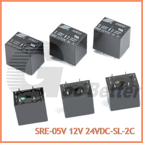 12v 24v mini relè - 5v/12v/24v,