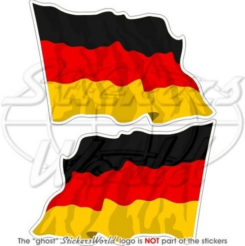 Adesivo germania bandiera onda - adesivo,