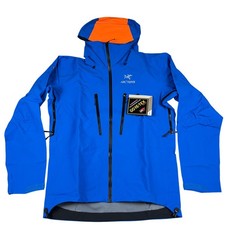 NUOVO Arc'teryx Alpine Guide Gore-Tex Pro Giacca Uomo M Blu Arancione Snow Shell