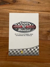 Ferrari Maserati Historic Challenge - Finali Mondiali 2003 Invito Montezemolo