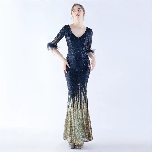 Vestito abito elegante - abito, lungo