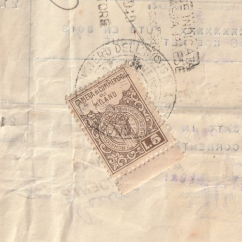 Italia raro documento - documento, legato