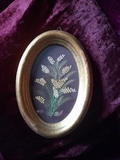 Quadretto Ricamo Mimose Anni