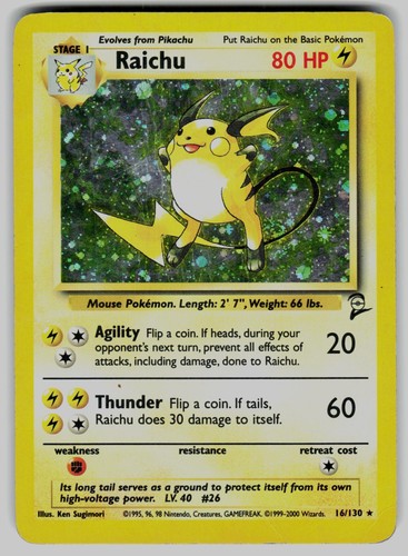 Raichu 130 holo rare - rare, base