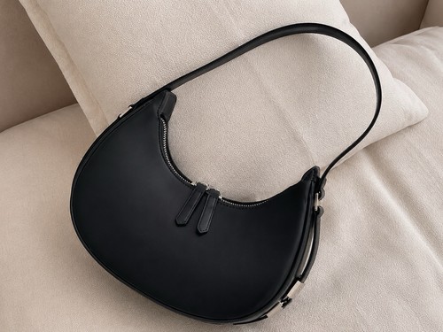 Borsa baguette nera donna - nera,