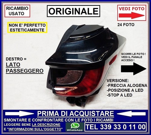 Faro fanale posteriore destro - fanale,