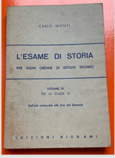L'ESAME DI STORIA VOLUME III MONTI CARLO EDIZIONI BIGNAMI