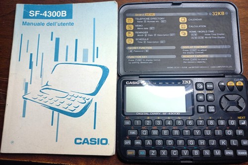 Casio digital diary 4300b - diary, sf-4300b