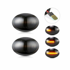 FRECCE LATERALI PROGRESSIVE a LED per ABARTH FIAT 500 595 500C 500L Nero Fume'