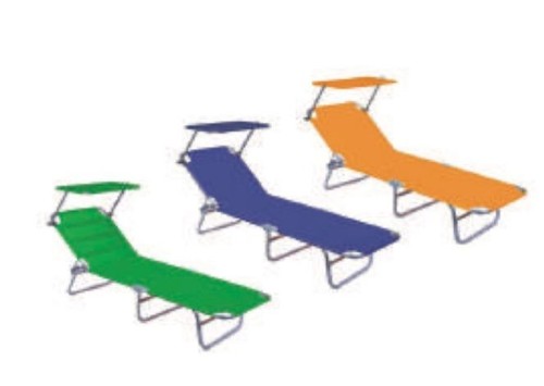 Lettino con para sole - lettino, mare