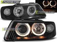 FARI ANTERIORI ANGEL EYES BLACK PER AUDI A3 8L 00-03 FANALI HEADLIGHTS