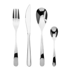 Set 24 posate in acciaio inox Mesa argento