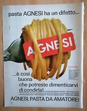 STUDIO TESTA PASTA AGNESI PUBBLICITÀ ADVERTISING 1967 CM. 33 X 25 ARMANDO TESTA