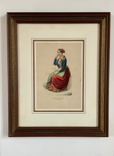 Stampa antica 1836 - stampa, fanciulla