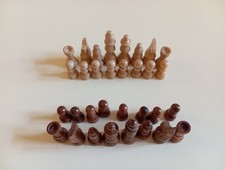 32 pedine scacchi in plastica