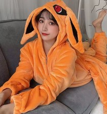 Pigiama Invernale Naruto Kurama Kyuubi Onesie Unisex | Tuta Flanella Cosplay Ani