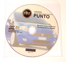 DVD MANUALE OFFICINA FIAT GRANDE PUNTO 1.2 1.4 8V-16V-1.3-1.9 JTD Multijet-Sport