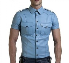NOORA Camicia da uomo in pelle