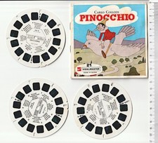 PINOCCHIO Collodi 60s Sawyer's Inc italy View Master 21 3 disc 3d pictures+book