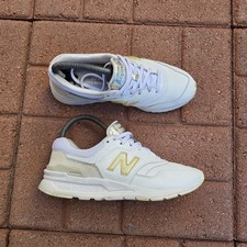 New Balance 997H Scarpe da ginnastica da donna in pelle bianca, taglia 6,5 (CW997HBO)