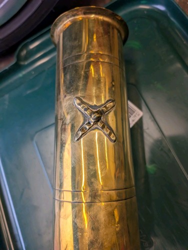 Ww1 trench art flute vase - trench, made