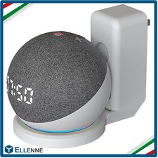 SUPPORTO DA MURO ECHO DOT (4-5 GENERAZIONE) SALVASPAZIO DA PARETE NO CAVI-BIANCO