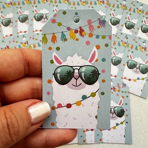 Tag segnaposto lama party - tag,