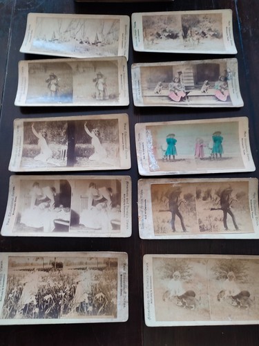 Antiche carte per stereoscopio - carte,