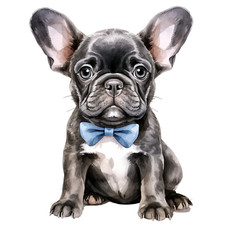 Bulldog francese cane auto