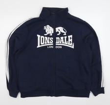 Lonsdale London giacca sportiva felpa uomo blu 2XL full zip