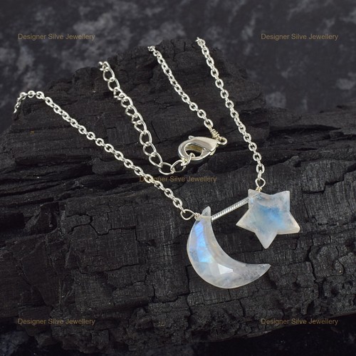 Collana perline mezzaluna - di,